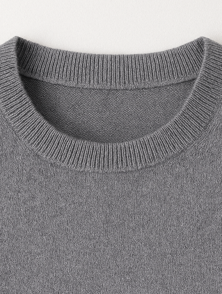 Merino Wool Sweater Grey for Men – Old Money Elegance