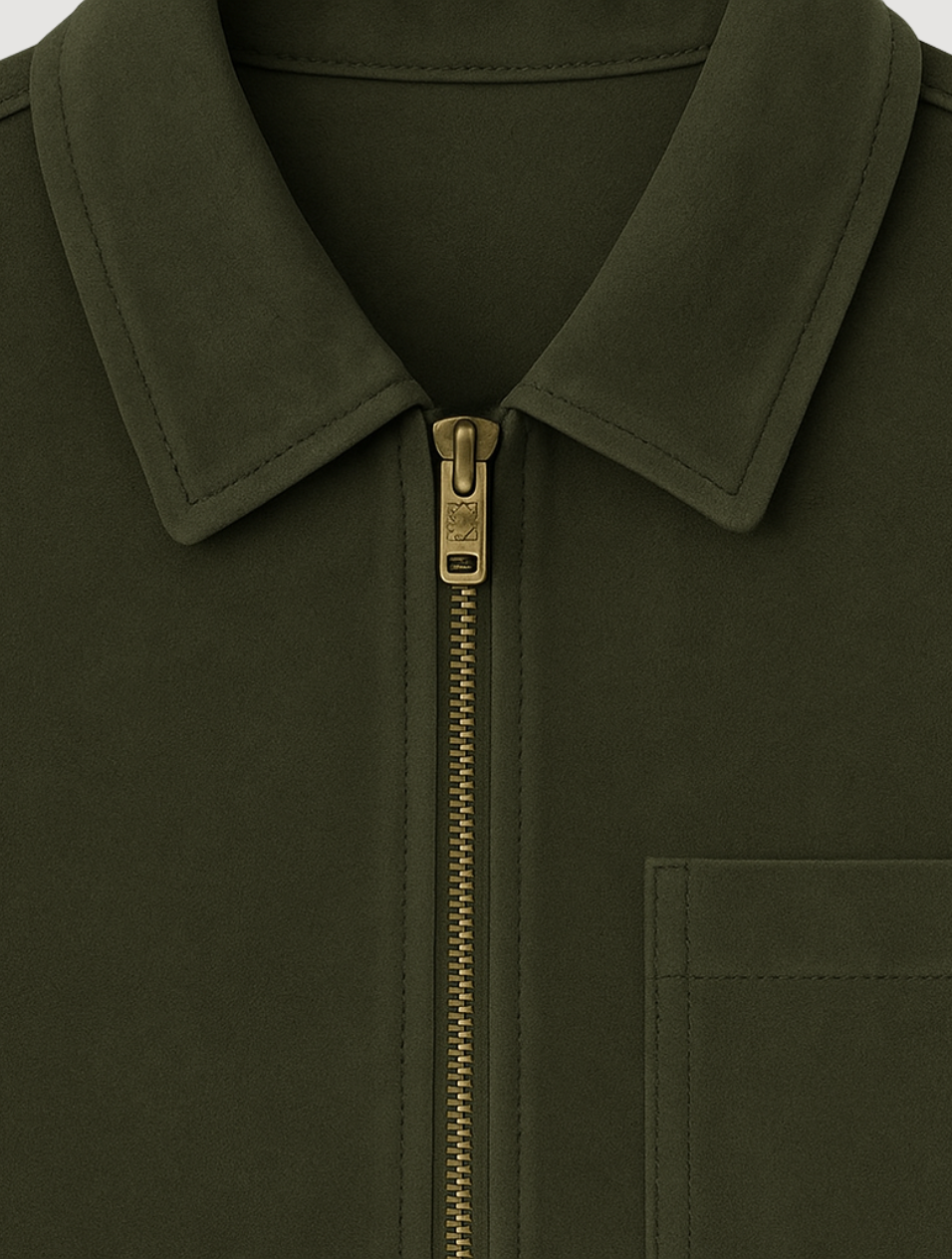 Suede Jacket Green for Men – Timeless Old Money Outerwear