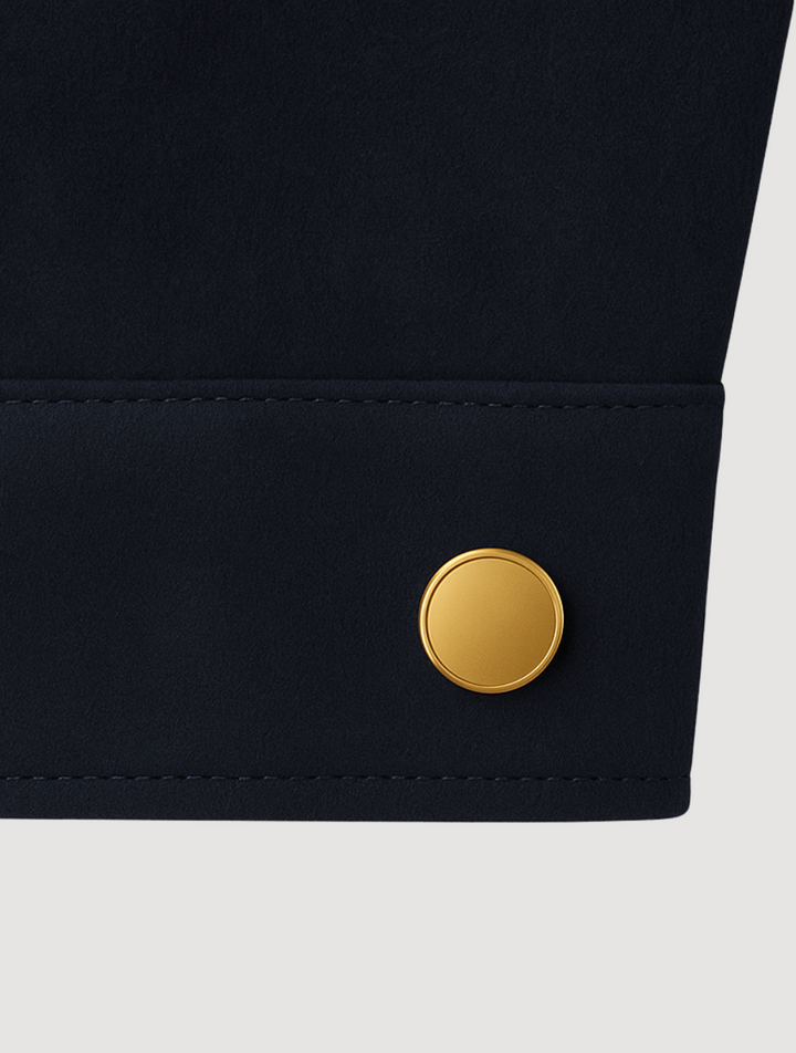 Suede Jacket Navy Blue for Men – Timeless Old Money Outerwear