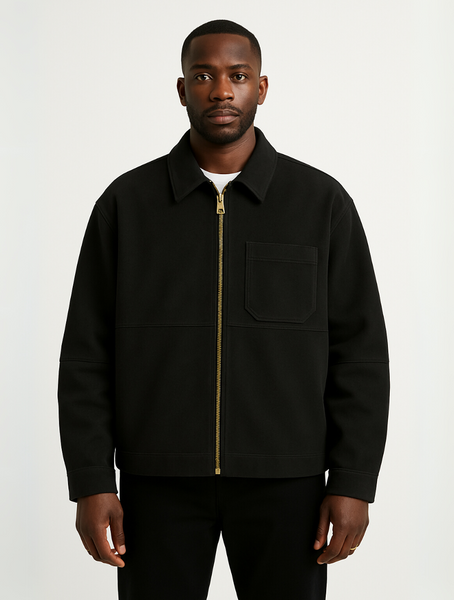 Suede Jacket Grey for Men – Timeless Old Money Outerwear