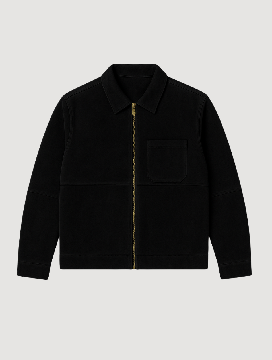 Suede Jacket Black for Men – Timeless Old Money Outerwear