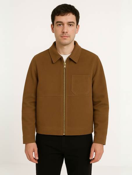Suede Jacket Brown for Men – Timeless Old Money Outerwear
